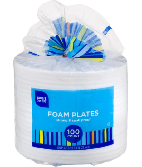 Home Smart Value Pack Foam Plates 100ct.