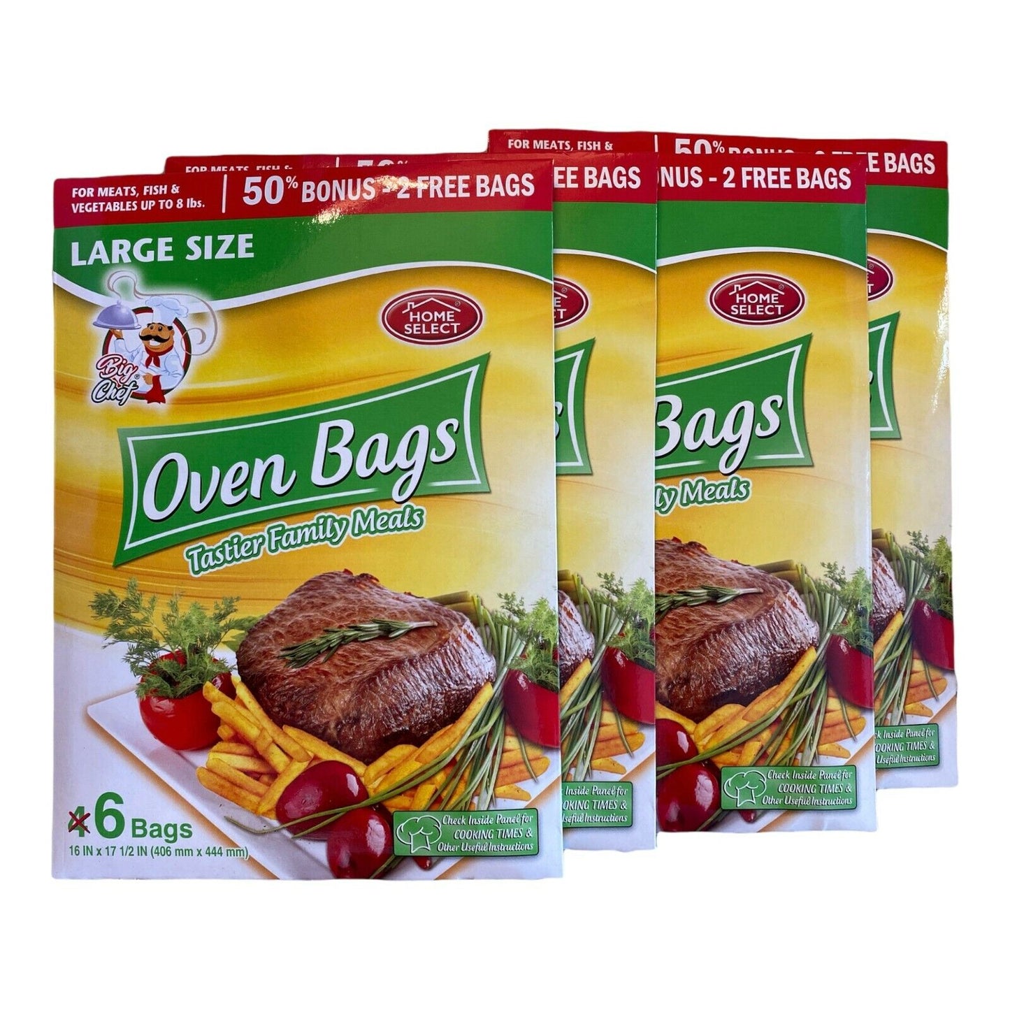 Home Select Large Oven Bags 6ct.